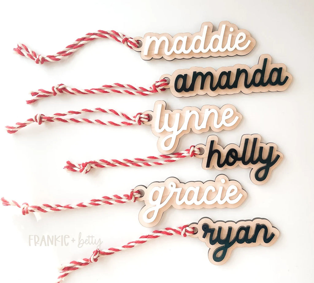 Stocking tag roundup - the best and cutest Christmas stocking tags on Etsy!