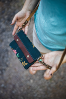 Blue peony Rifle Paper Co wallet