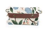 Blue peony Rifle Paper Co wallet