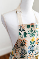 Rifle Paper Co apron, cute apron for women, handmade apron with pockets, cotton & linen canvas apron, linen pinafore apron, MADE TO ORDER
